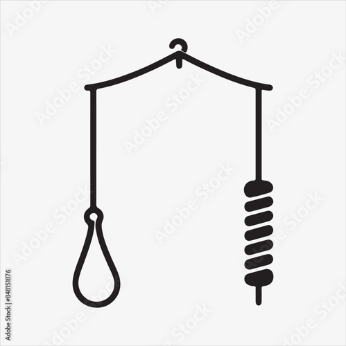 Rope vector silhouette illustration