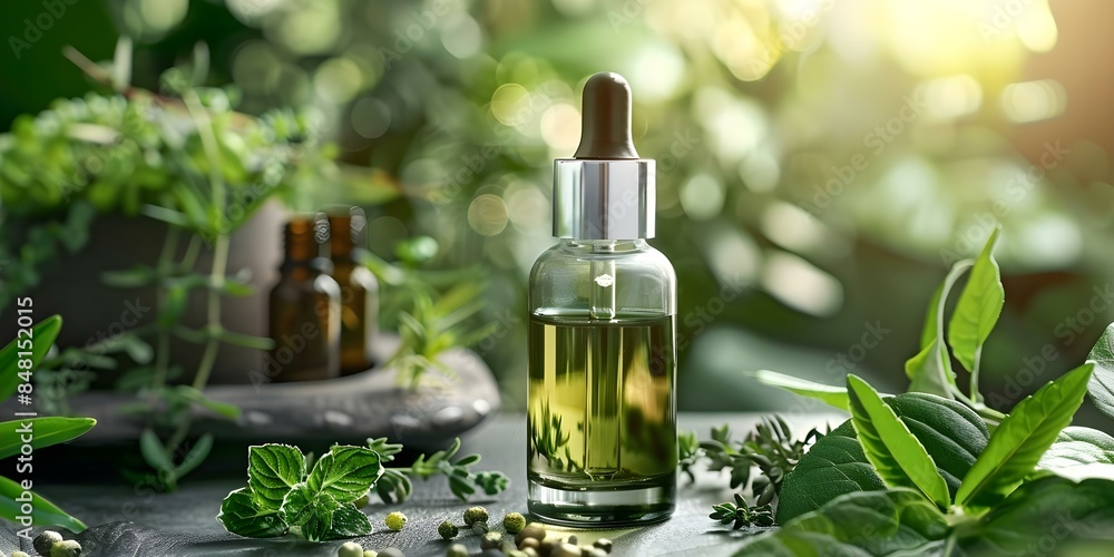 Ecofriendly serum emphasizing commitment to sustainable beauty in a realistic setting. Concept Ecofriendly Skincare, Sustainable Beauty, Realistic Photoshoot, Natural Lighting, Green Beauty Ecofriendly serum emphasizing commitment to sustainable beauty in a realistic setting. Concept Ecofriendly Skincare, Sustainable Beauty, Realistic Photoshoot, Natural Lighting, Green Beauty