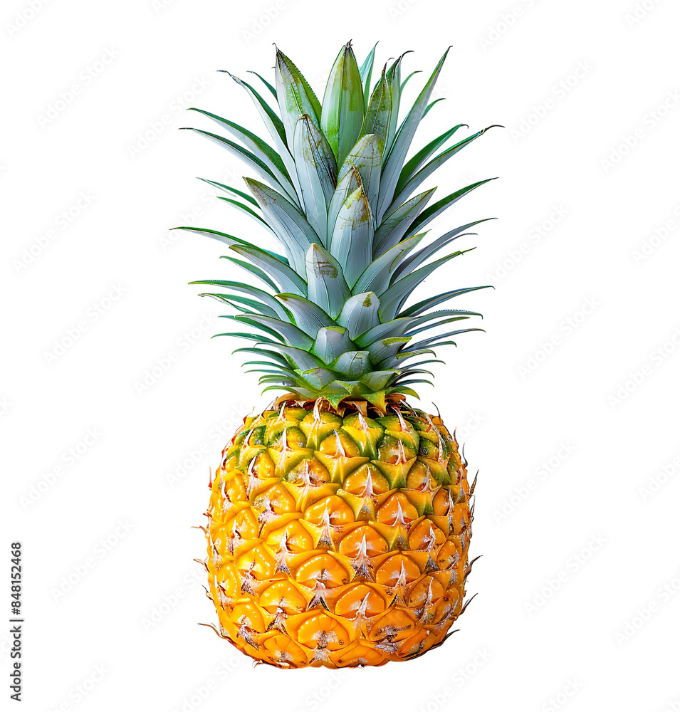 Fototapeta premium pineapple on transparent isolated background