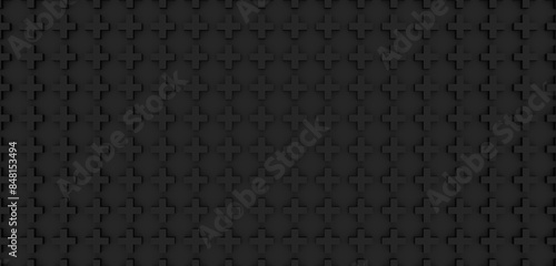Wallpaper Mural Background geometric black plus sign merge mathematics square 3D illustration Torontodigital.ca