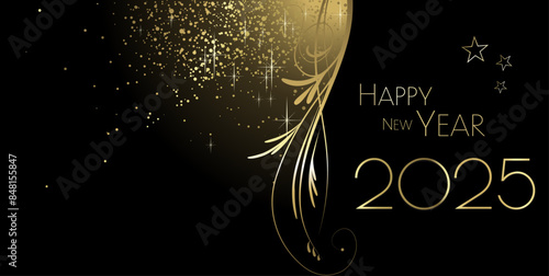 Happy new year 2025 design photo