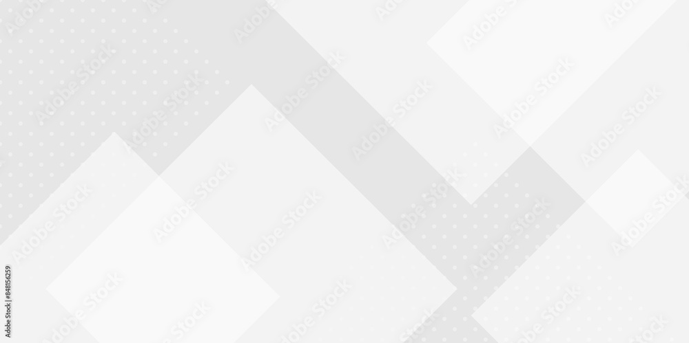 Square pattern on banner with shadow. Abstract white and grey color geometric background with copy space. Modern and minimal concept. You can use for cover, poster, banner web. Square pattern on banner with shadow. Abstract white and grey color geometric background with copy space. Modern and minimal concept. You can use for cover, poster, banner web.