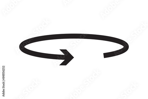 360 line icon in white and black colors. 360 flat vector icon from 360 collection for web, mobile apps and ui.