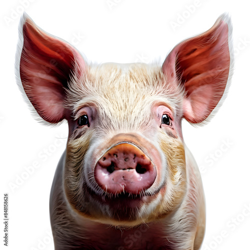 drawing of a Pig Illustration white background