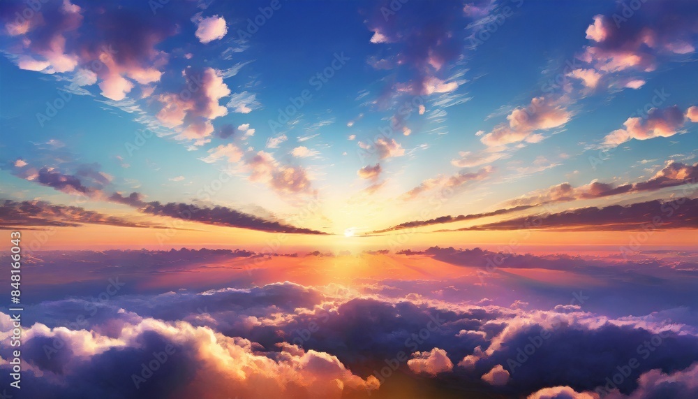 sunset from cloud scape sunset from cloud scape