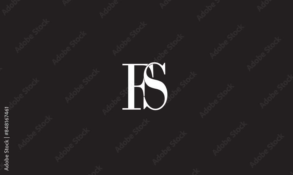 FS, SF , F ,S, Abstract Letters Logo Monogram FS, SF , F ,S, Abstract Letters Logo Monogram
