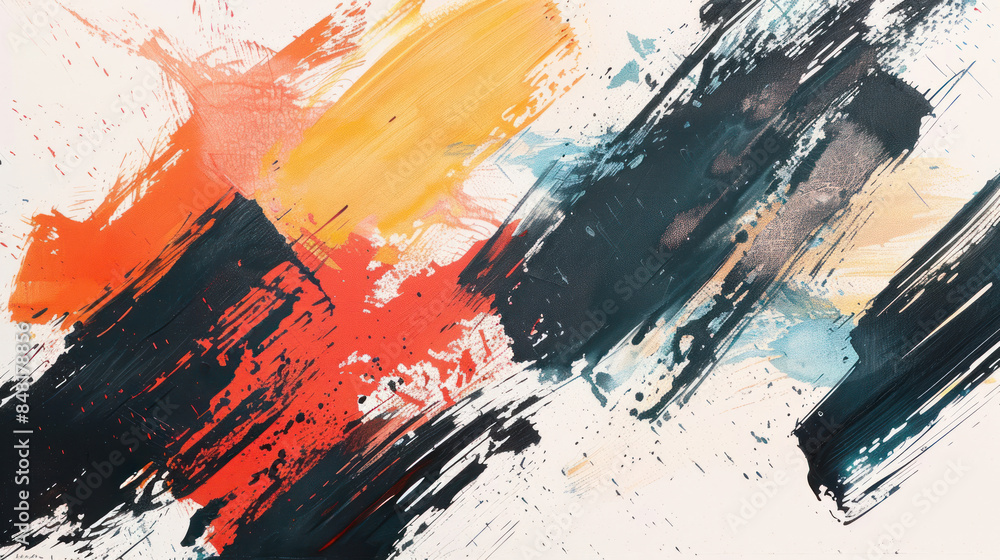 Abstract brush strokes on a rough paper surface Abstract brush strokes on a rough paper surface