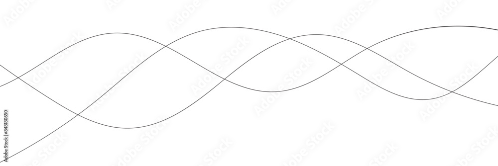 Thin line wavy abstract vector background. Curve wave seamless pattern. Line art striped graphic template. Futuristic technology concept. Vector illustration Thin line wavy abstract vector background. Curve wave seamless pattern. Line art striped graphic template. Futuristic technology concept. Vector illustration