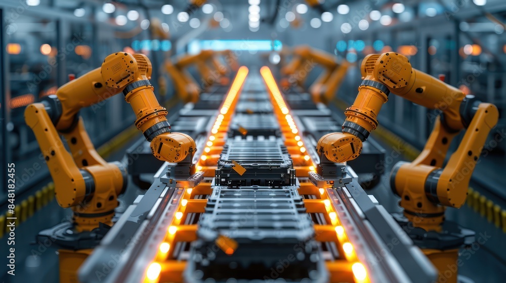 Industrial robot arms EV battery pack Industrial robot arms EV battery pack