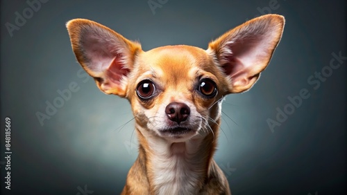 Adorable Mexican chihuahua dog with big ears and lively personality, Mexican, chihuahua, dog, adorable, small, pet, breed, cute © Woonsen