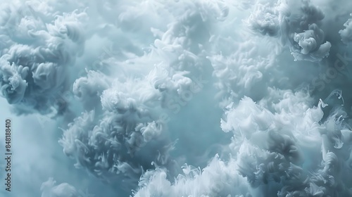 Close-up of liquid nitrogen cloud 32k, full ultra HD, high resolution