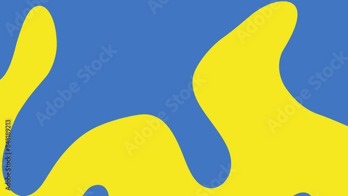 ukraine flag blue yellow abstract liquid background