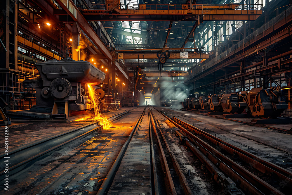 Diverse industrial sectors showcasing manufacturing, construction, and technology, highlighting the complexity and productivity of modern industries.