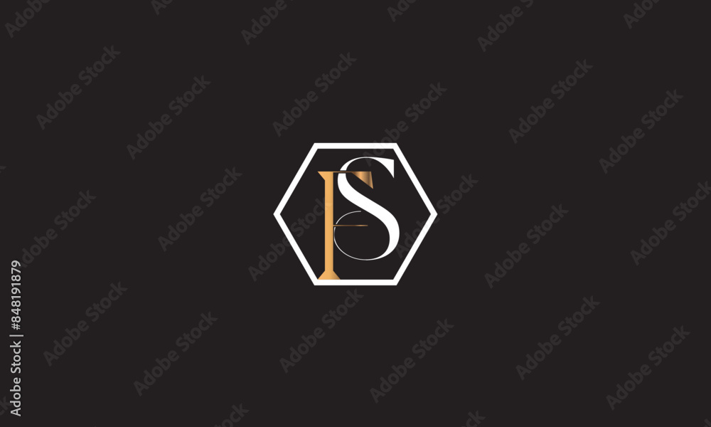 FS, SF , F ,S, Abstract Letters Logo Monogram FS, SF , F ,S, Abstract Letters Logo Monogram