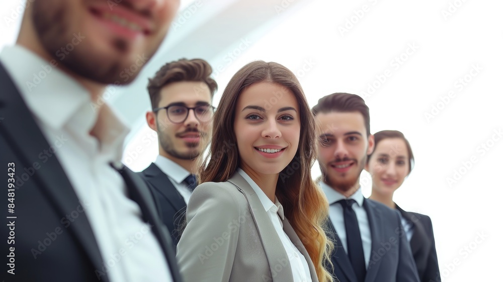 A group of professionals posing for a photo opportunity A group of professionals posing for a photo opportunity