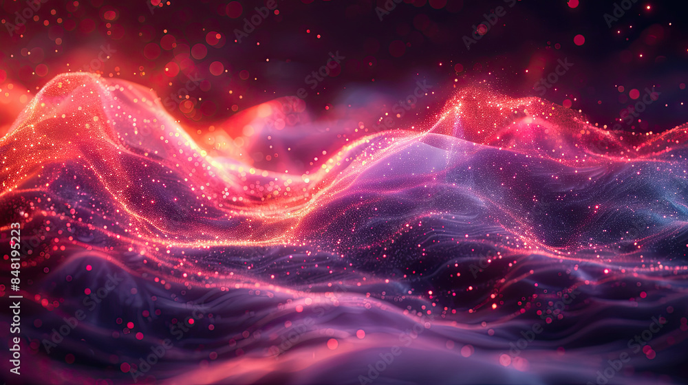 Big Neon Wave Background Big Neon Wave Background