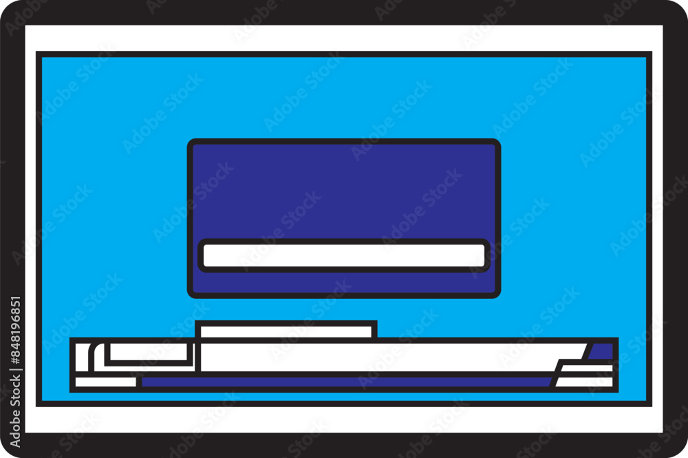 Monitor screen display design, digital tools, with a simple and simple background concept texture Monitor screen display design, digital tools, with a simple and simple background concept texture