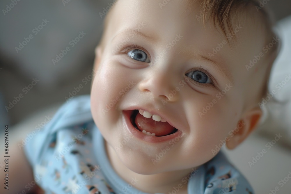 A young child holds a toothbrush in their mouth, symbolizing oral hygiene and childhood innocence A young child holds a toothbrush in their mouth, symbolizing oral hygiene and childhood innocence