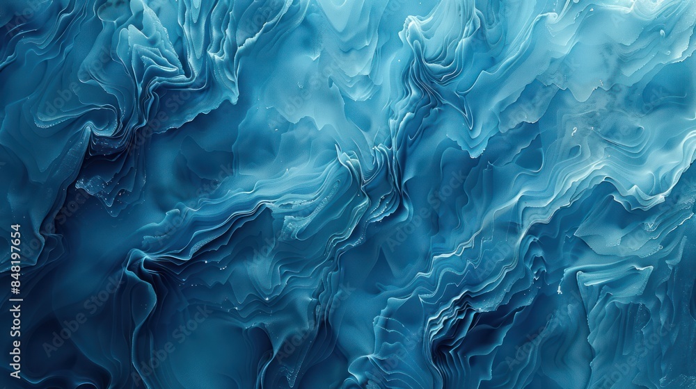 Illustrate the concept of contemporary aesthetics with a photo of a modern wallpaper featuring a blue fluid textured gradient background. Illustrate the concept of contemporary aesthetics with a photo of a modern wallpaper featuring a blue fluid textured gradient background.