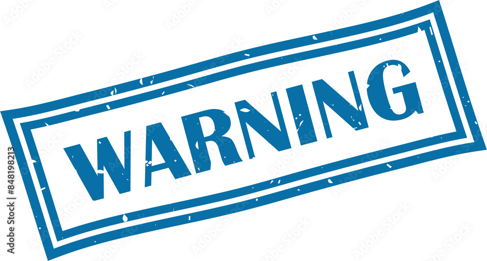 Warning square grunge stamp, vector illustration Warning square grunge stamp, vector illustration