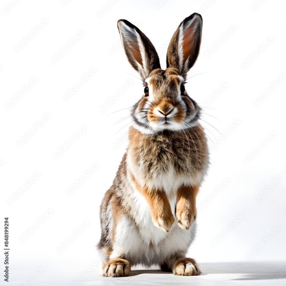 Fototapeta premium drawing of a Rabbit Illustration white background