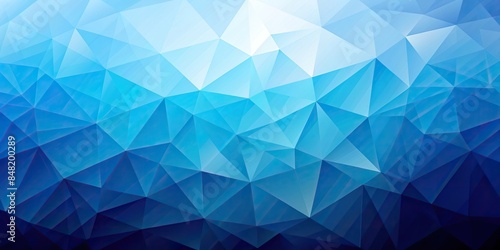 Abstract polygonal blue background with geometric shapes and gradients, polygon, abstract, blue, background, polygonal