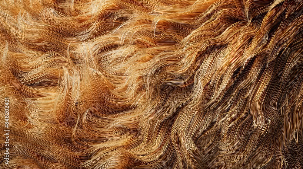 Lion mane texture, detailed golden and brown fur, Photorealistic, High-resolution Lion mane texture, detailed golden and brown fur, Photorealistic, High-resolution