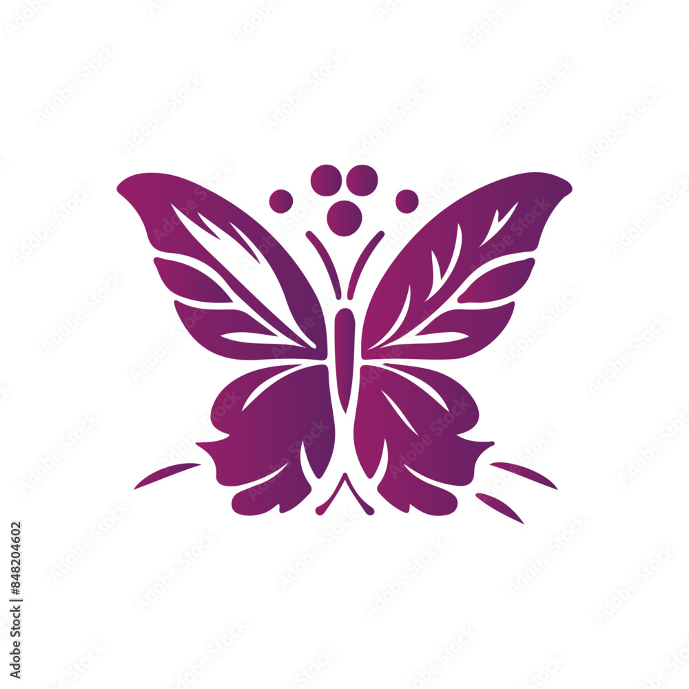 Obraz premium Butter Fly silhouette vector design.