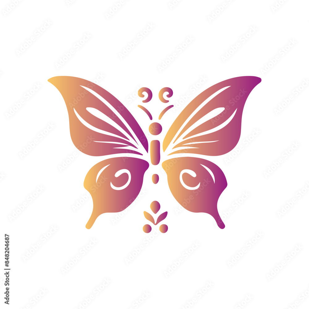 Butter Fly silhouette vector design. Butter Fly silhouette vector design.