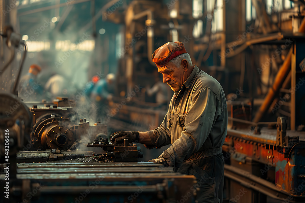 Various industry sectors with dedicated workers, showcasing diverse environments from factories to construction sites and technology hubs. Various industry sectors with dedicated workers, showcasing diverse environments from factories to construction sites and technology hubs.