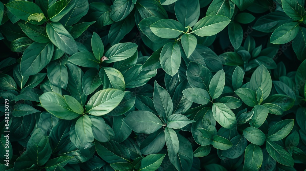 top view of green leaves wall background, seamless pattern top view of green leaves wall background, seamless pattern