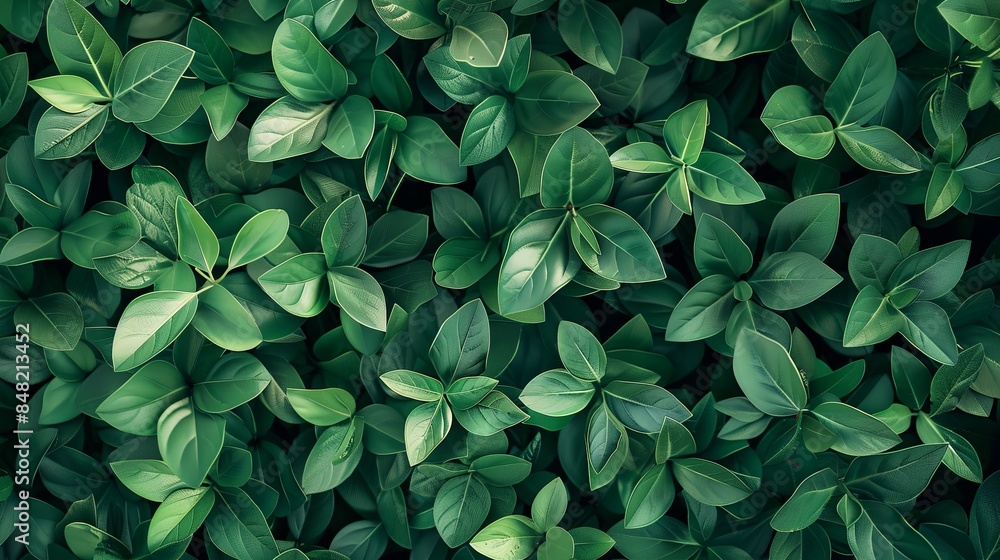 top view of green leaves wall background, seamless pattern top view of green leaves wall background, seamless pattern