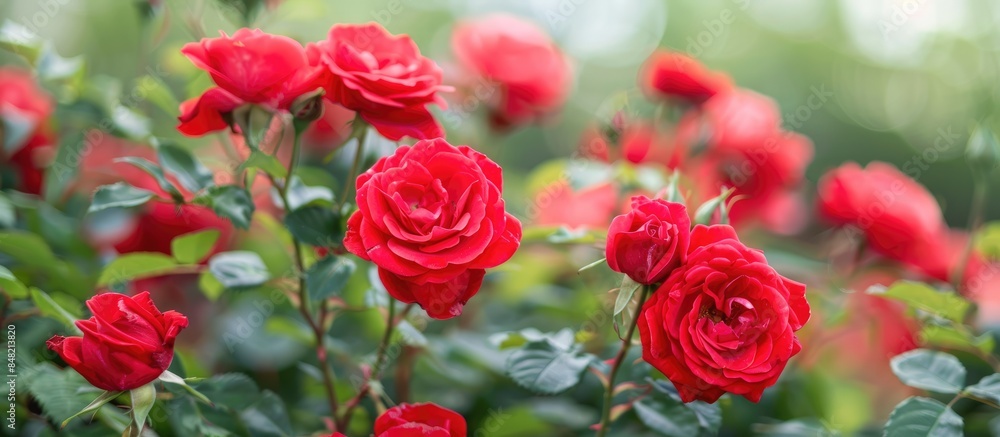 Background of red roses in nature Background of red roses in nature