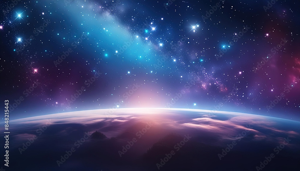 Spectacular Sunrise Over Earth from Space Spectacular Sunrise Over Earth from Space
