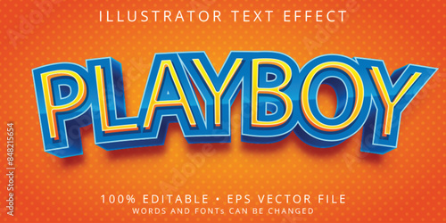 playboy typography premium editable text effect