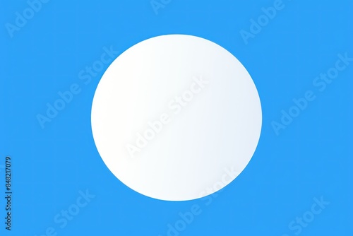 White empty blank area circle on background, pixel-perfect simple, flat vector illustration template mock-up circular
