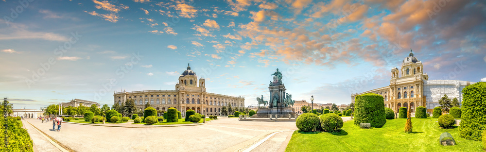 Obraz premium Maria Theresien Platz, Wien, Österreich 