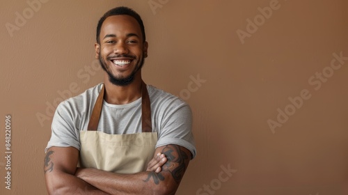 The smiling chef in apron © MP Studio