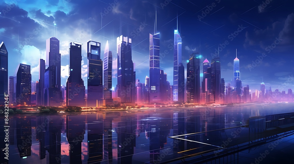 Cityscape During a Rainy Night
Cityscape During a Rainy Night