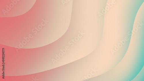 Beige, Blue, and Orange Gradient Flowing Wave with Smooth Dynamic Lines - Abstract Background