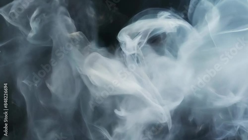 smoke cloud flow background abstract animation - 4k  new stock video footage AI