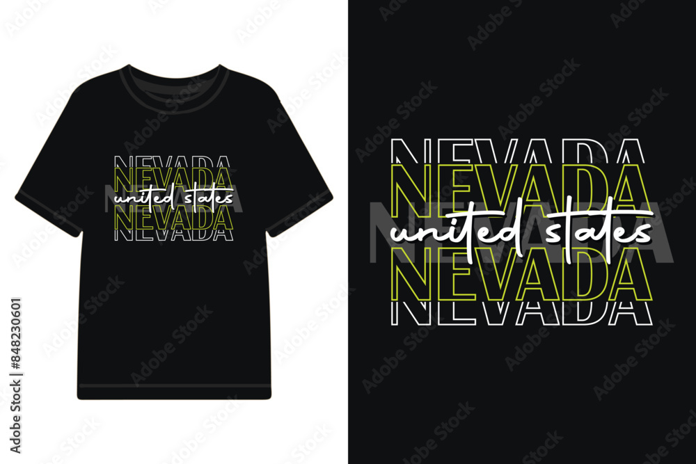 Nevada typography design for t shirt Nevada typography design for t shirt