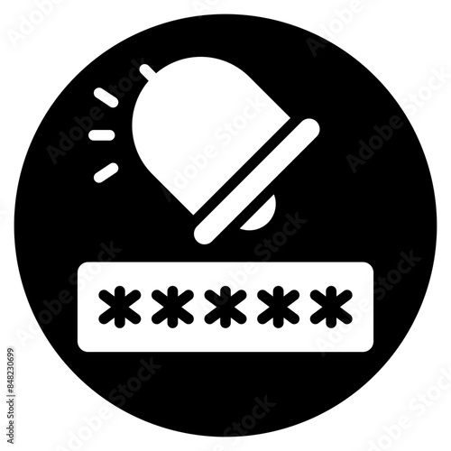 pin code glyph icon