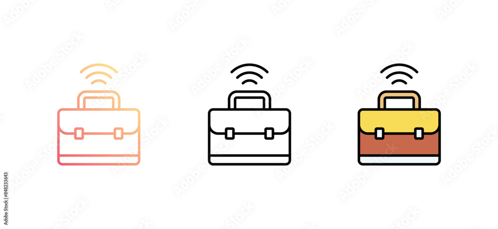 Digital Nomad icon design with white background stock illustration Digital Nomad icon design with white background stock illustration