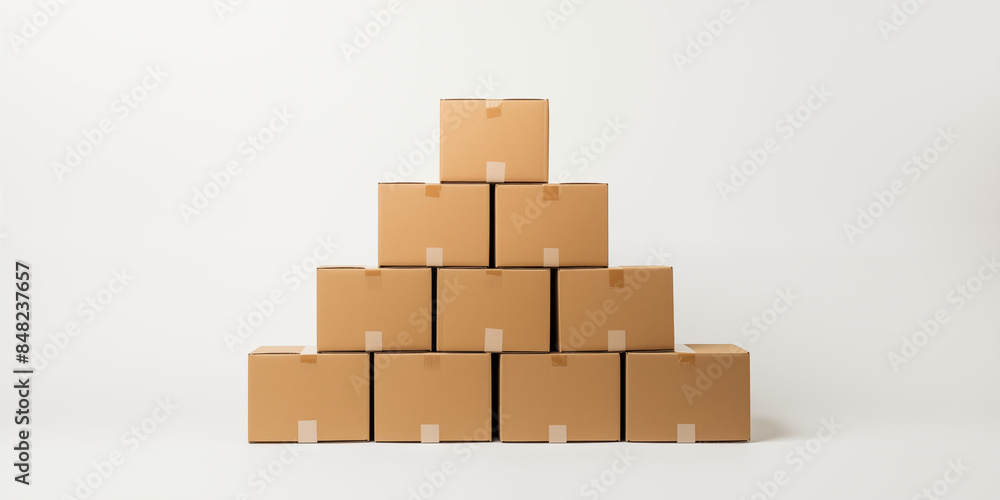 cardboard boxes for packaging solution, Packing and Transport Concept cardboard boxes for packaging solution, Packing and Transport Concept