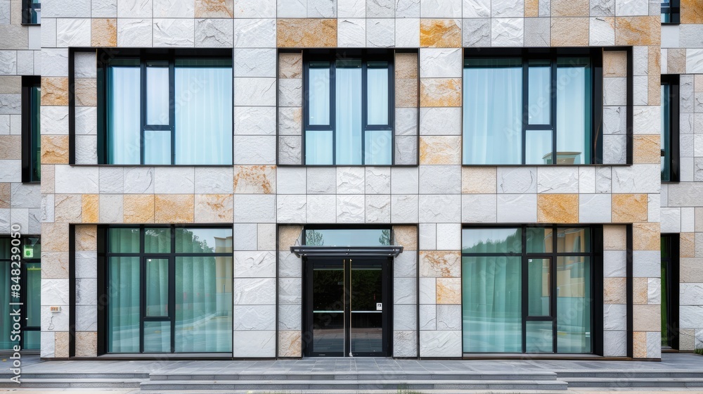 Fototapeta premium Modern residential buildings with luxury balconies