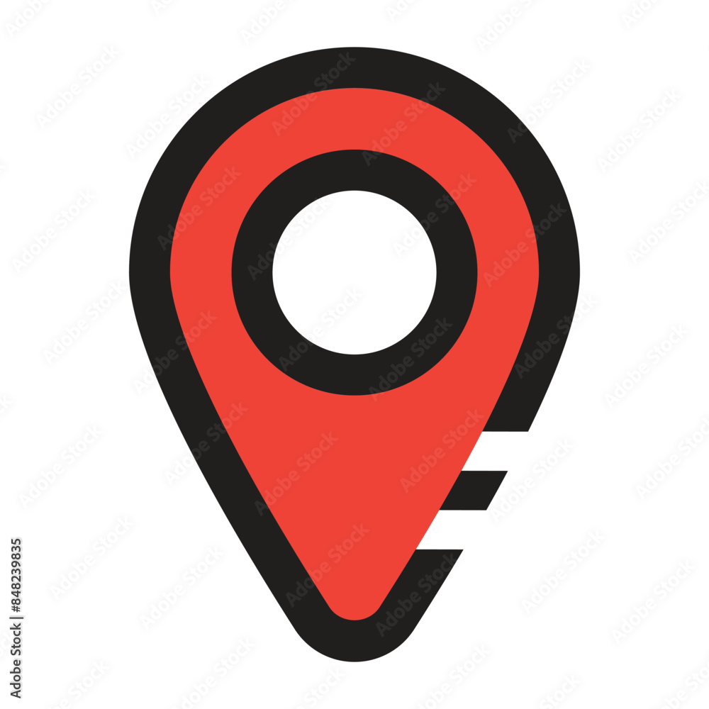 Map icon, vector illustration, filled style, best used for web Map icon, vector illustration, filled style, best used for web