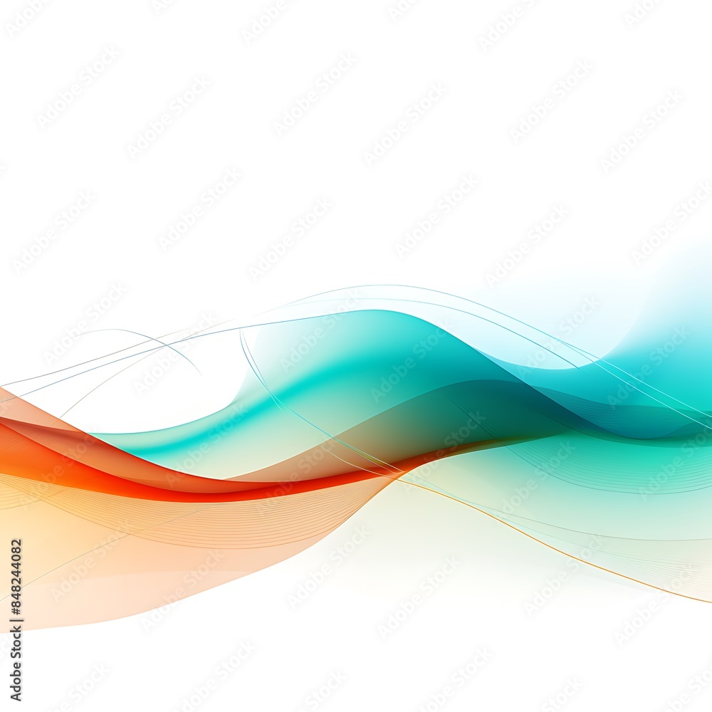 Abstract curve light effects lines background, wavy in cool and warm colors, copy space Abstract curve light effects lines background, wavy in cool and warm colors, copy space