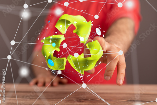 Concept of recycling - 3d r...