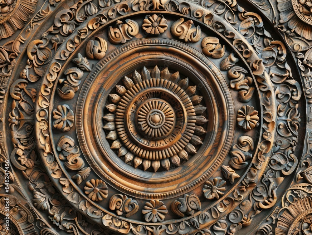 Fototapeta premium Decorative design on wall